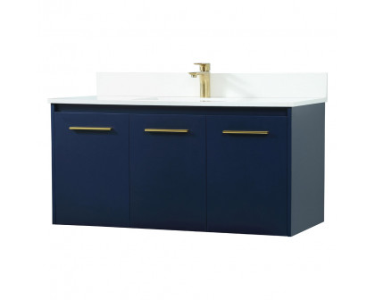 Elegant Bathroom Vanity - Blue (VF44540MBL-BS)