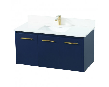 Elegant Bathroom Vanity - Blue (VF44540MBL-BS)