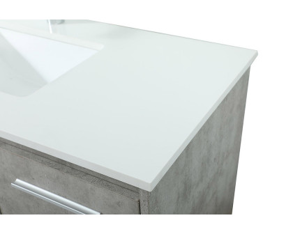 Elegant Bathroom Vanity - Concrete Gray (VF44540MCG)