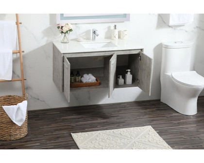 Elegant Bathroom Vanity - Concrete Gray (VF44540MCG)