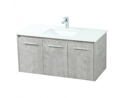 Elegant Bathroom Vanity - Concrete Gray (VF44540MCG)