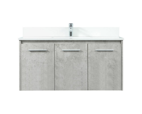 Elegant Bathroom Vanity - Concrete Gray (VF44540MCG-BS)