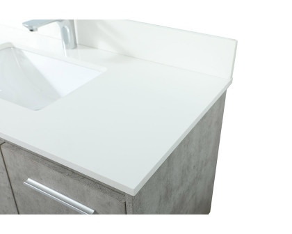 Elegant Bathroom Vanity - Concrete Gray (VF44540MCG-BS)