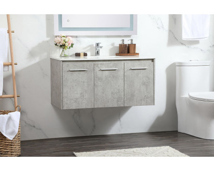 Elegant Bathroom Vanity - Concrete Gray (VF44540MCG-BS)