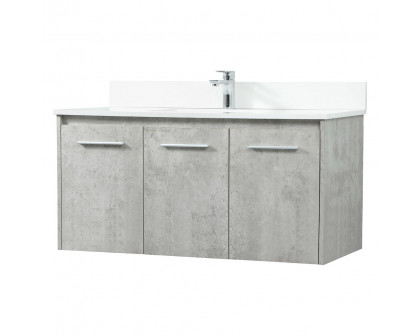 Elegant Bathroom Vanity - Concrete Gray (VF44540MCG-BS)