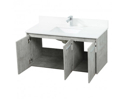 Elegant Bathroom Vanity - Concrete Gray (VF44540MCG-BS)