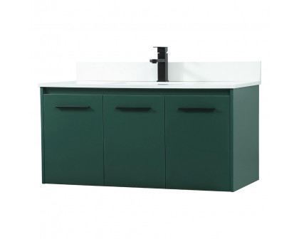 Elegant Bathroom Vanity - Green (VF44540MGN-BS)