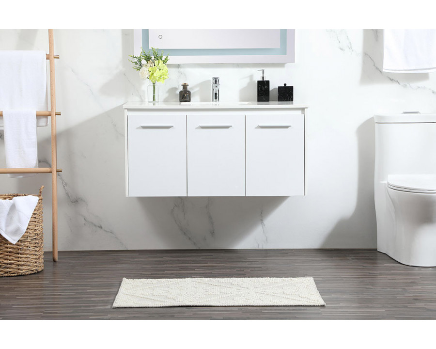 Elegant Bathroom Vanity - White (VF44540MWH)