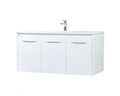 Elegant Bathroom Vanity - White (VF44540MWH)