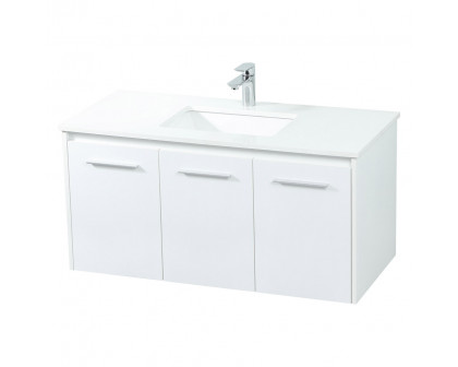 Elegant Bathroom Vanity - White (VF44540MWH)