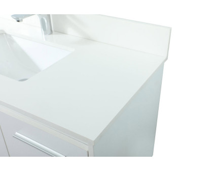 Elegant Bathroom Vanity - White (VF44540MWH-BS)