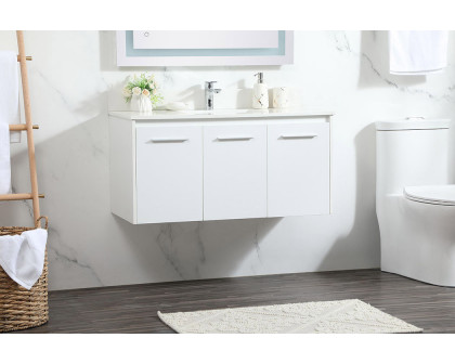 Elegant Bathroom Vanity - White (VF44540MWH-BS)