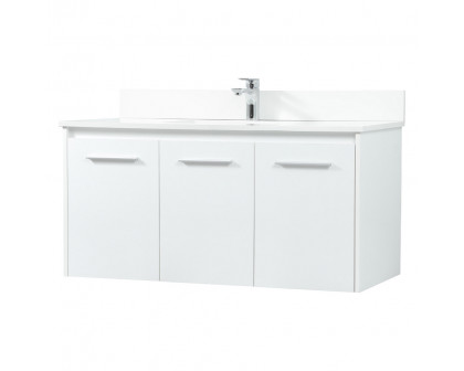 Elegant Bathroom Vanity - White (VF44540MWH-BS)