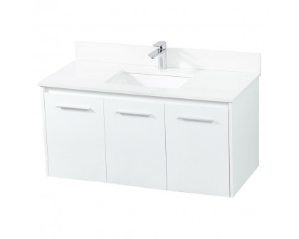 Elegant Bathroom Vanity - White (VF44540MWH-BS)