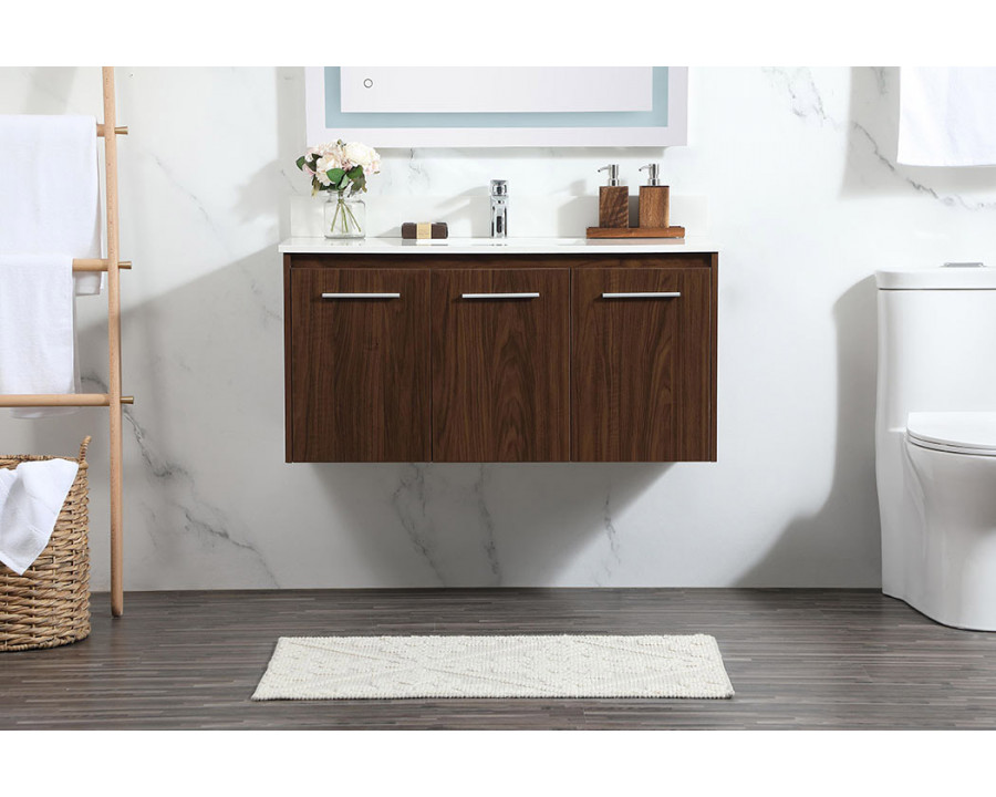 Elegant Bathroom Vanity - Walnut (VF44540MWT-BS)