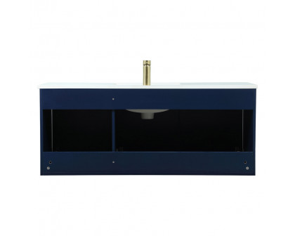 Elegant Bathroom Vanity - Blue (VF44548MBL)