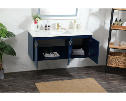 Elegant Bathroom Vanity - Blue (VF44548MBL)