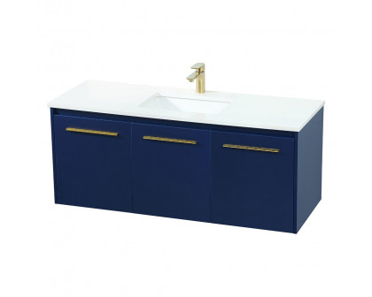 Elegant Bathroom Vanity - Blue (VF44548MBL)