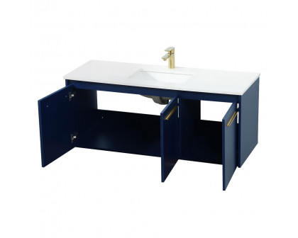 Elegant Bathroom Vanity - Blue (VF44548MBL)