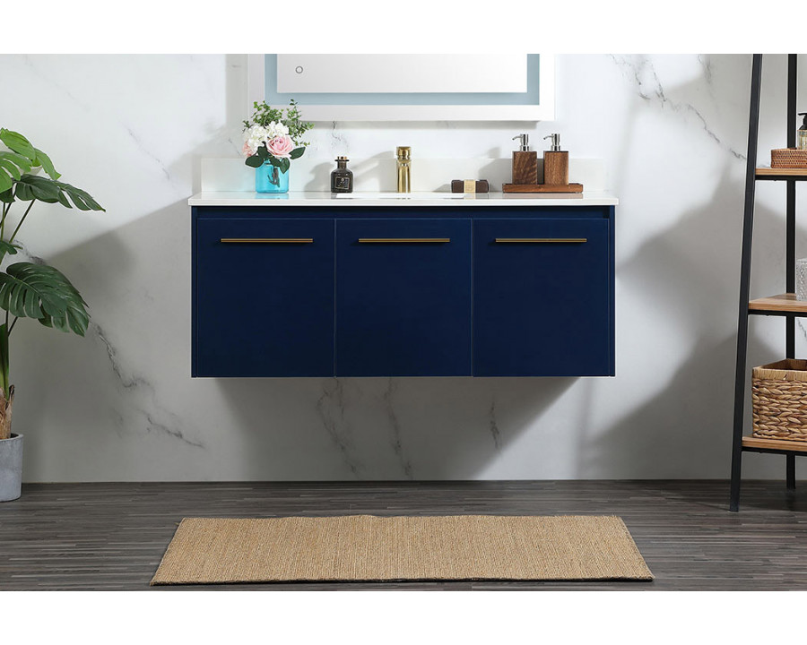 Elegant Bathroom Vanity - Blue (VF44548MBL-BS)