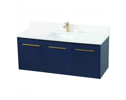 Elegant Bathroom Vanity - Blue (VF44548MBL-BS)