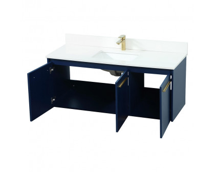 Elegant Bathroom Vanity - Blue (VF44548MBL-BS)