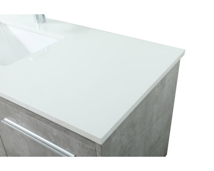 Elegant Bathroom Vanity - Concrete Gray (VF44548MCG)