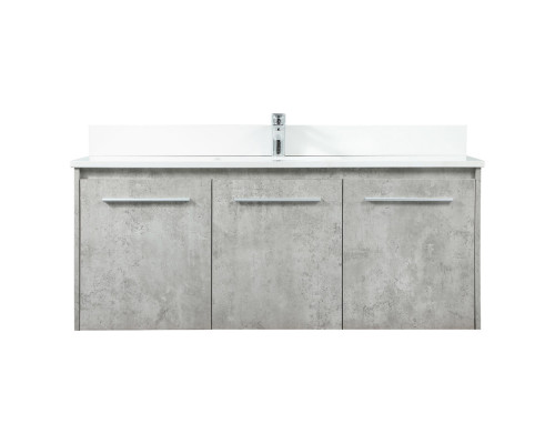 Elegant Bathroom Vanity - Concrete Gray (VF44548MCG-BS)