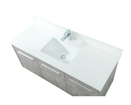 Elegant Bathroom Vanity - Concrete Gray (VF44548MCG-BS)