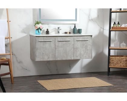 Elegant Bathroom Vanity - Concrete Gray (VF44548MCG-BS)