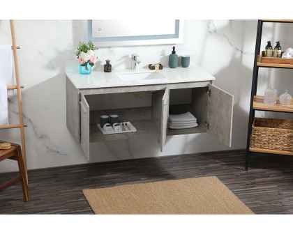 Elegant Bathroom Vanity - Concrete Gray (VF44548MCG-BS)