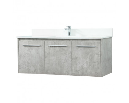 Elegant Bathroom Vanity - Concrete Gray (VF44548MCG-BS)