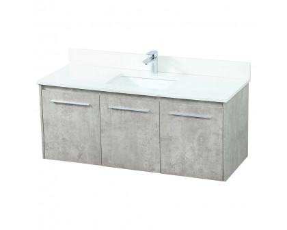 Elegant Bathroom Vanity - Concrete Gray (VF44548MCG-BS)