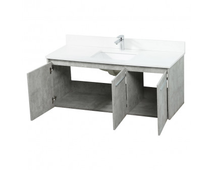 Elegant Bathroom Vanity - Concrete Gray (VF44548MCG-BS)