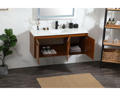 Elegant Bathroom Vanity - Teak (VF44548MTK)