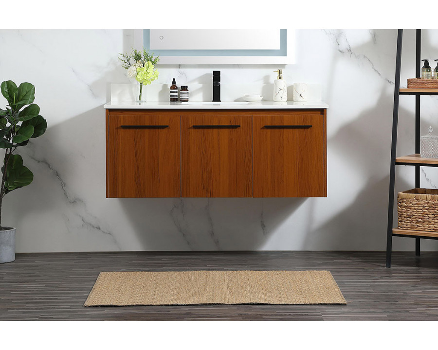 Elegant Bathroom Vanity - Teak (VF44548MTK-BS)