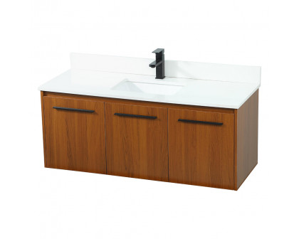 Elegant Bathroom Vanity - Teak (VF44548MTK-BS)