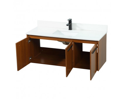 Elegant Bathroom Vanity - Teak (VF44548MTK-BS)