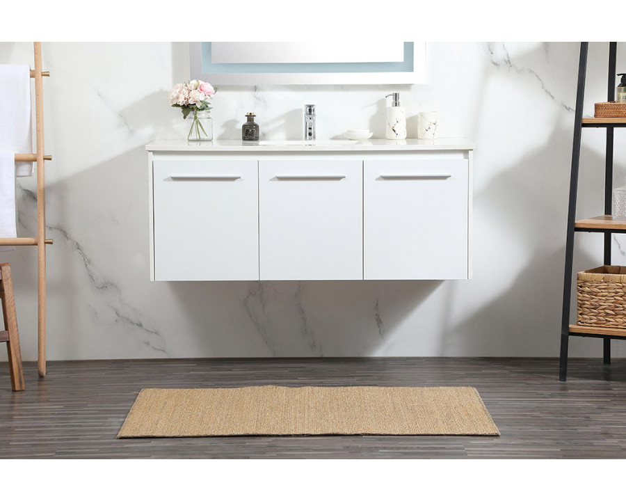 Elegant Bathroom Vanity - White (VF44548MWH)