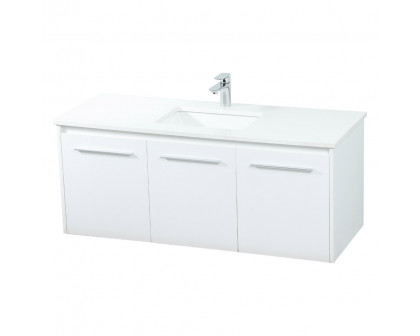 Elegant Bathroom Vanity - White (VF44548MWH)