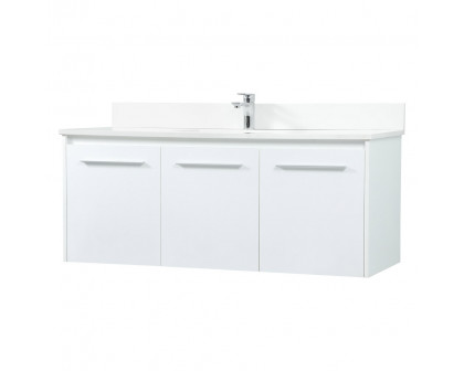 Elegant Bathroom Vanity - White (VF44548MWH-BS)