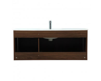 Elegant Bathroom Vanity - Walnut (VF44548MWT)