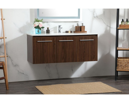 Elegant Bathroom Vanity - Walnut (VF44548MWT)