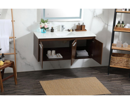 Elegant Bathroom Vanity - Walnut (VF44548MWT)