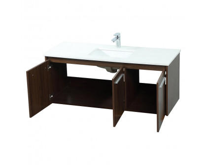 Elegant Bathroom Vanity - Walnut (VF44548MWT)