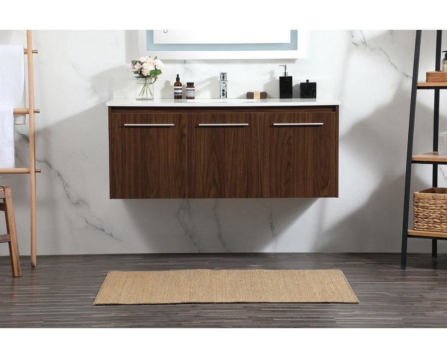 Elegant Bathroom Vanity - Walnut (VF44548MWT-BS)