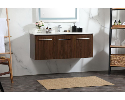 Elegant Bathroom Vanity - Walnut (VF44548MWT-BS)