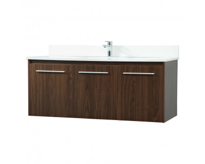 Elegant Bathroom Vanity - Walnut (VF44548MWT-BS)