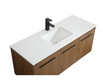 Elegant Bathroom Vanity - Walnut Brown (VF44548WB)