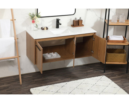 Elegant Bathroom Vanity - Walnut Brown (VF44548WB)